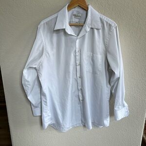 Men's Wrinkle Free White Dress Shirts